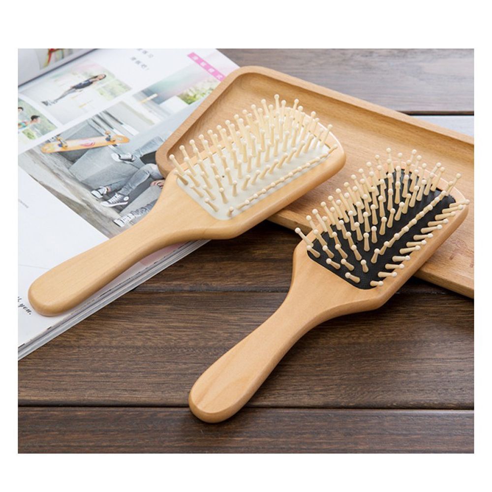 Handle Airbag Anti-static Hair Styling Wood Paddle Hair Comb Hairdressing tool