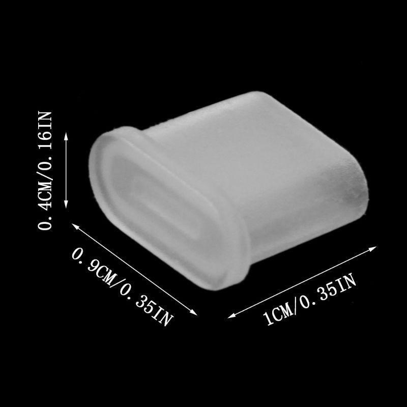 10PCS Charging Cable Dust Plug Protector Cover Case Shell Type-C Male Port Coat