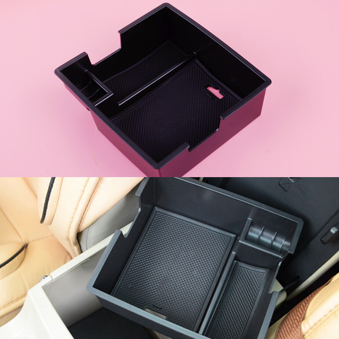 Armrest Storage Box Center Console Glove Tray Fit For Ford Everest 2016-2017 Li
