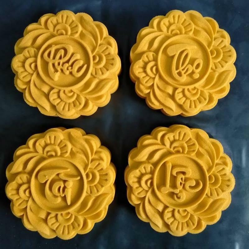 180g Mooncake Stamps DIY Baking Accessories Gadgets for Mid-Autumn Festival