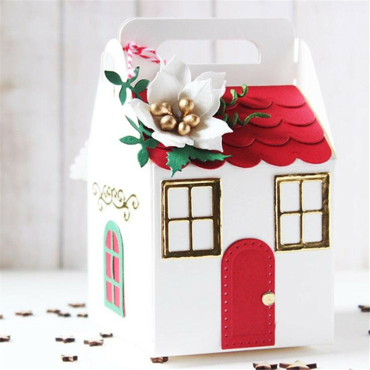 House Box Metal Cutting Dies Embossing Stencil DIY Scrapbooking Album Card Mold