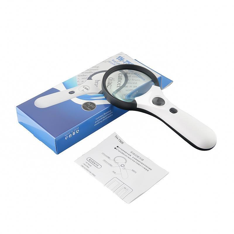 3X 45X High Magnification LED Handheld Lighted Magnifier Suitable for Reading