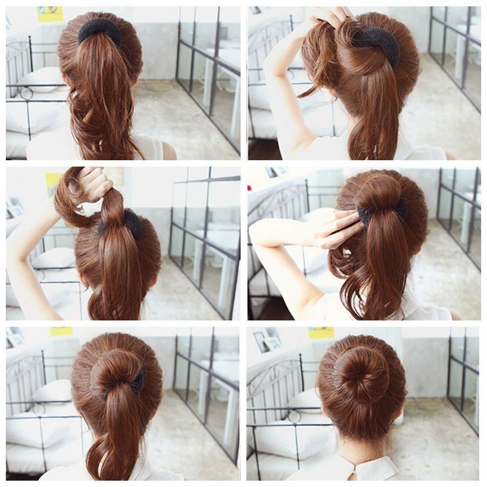 Girls Beauty Hair Ring Bun Maker Hair Styling Tools Magic Donut Shaper