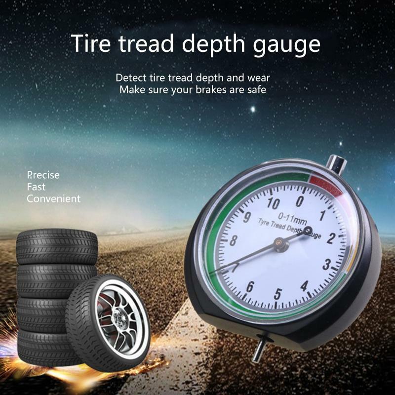 Portable Car Tyre T read Depth Gauge Tire Pointer Monitor Measure Device Tool