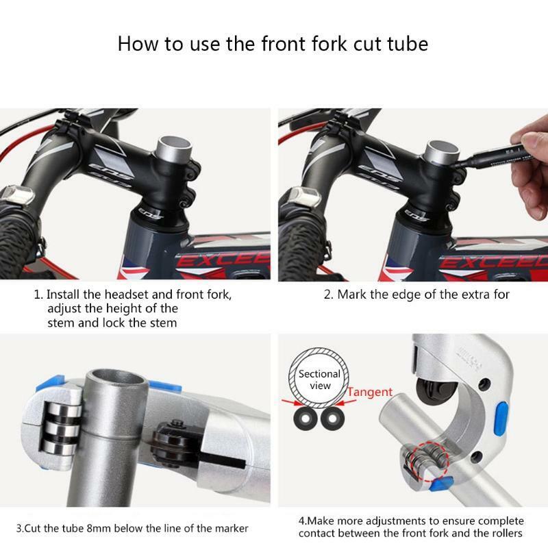 Cutting Repair Tool Stainless Steel Bike Steerer Tube Handlbar Seatpost Front
