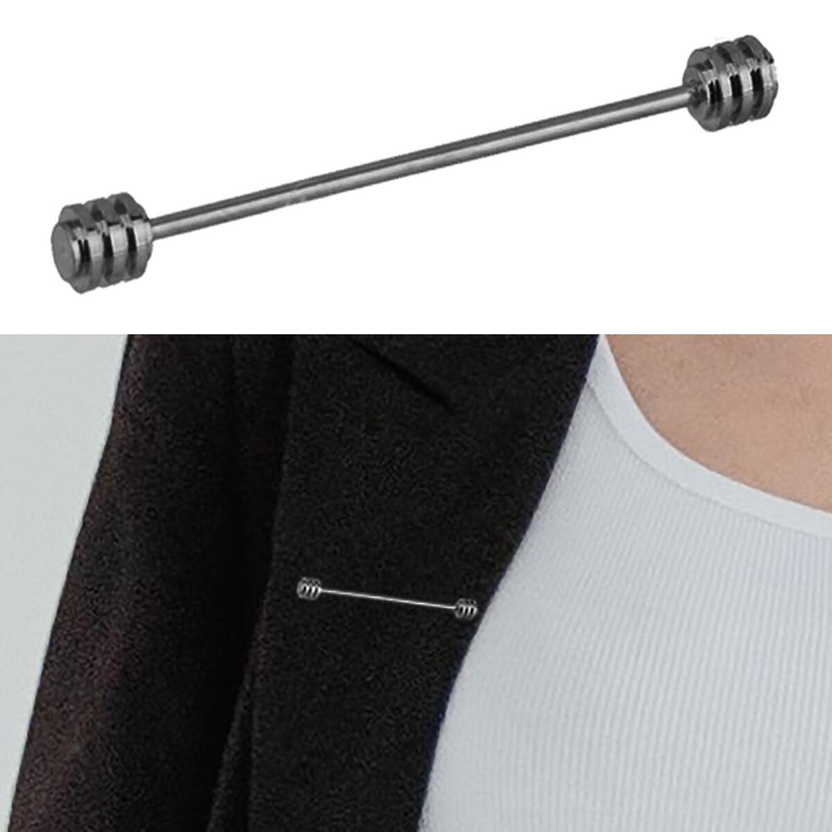 Classic Mens Shirt Collar Bar Pin Necktie Pins Clasps for Business Formal