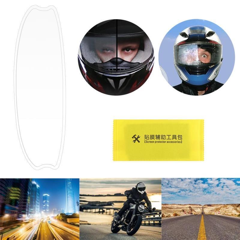 Clear Anti-Fog Patch Film Universal Motorcycle Helmet Lens for Full Half Face