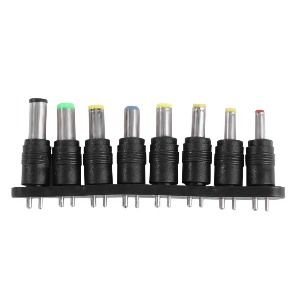 8 in 1 Set 8pcs Universal AC DC Power Adapter 2pin Plug Charger Tips for PC
