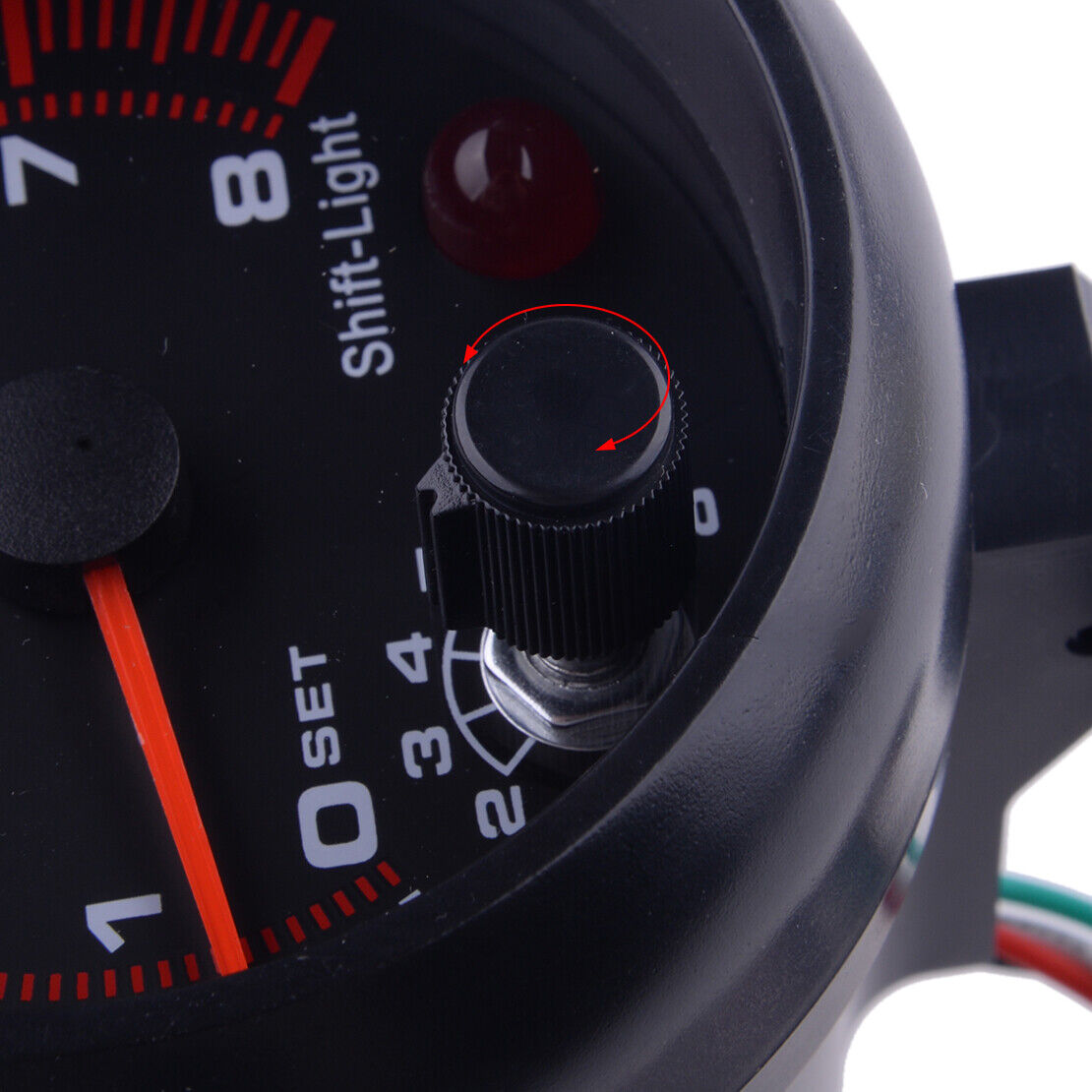 3.75" Universal Car Tachometer Gauge Rev Counter LED Shift Light 0-8000RPM 12V