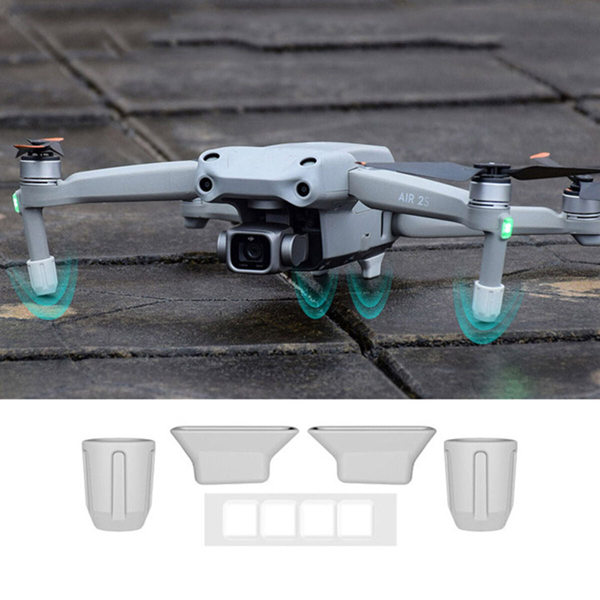 Grey Tripod Dust Pad Protection Bracket Anti-Wear for DJI AIR 2S Accessories