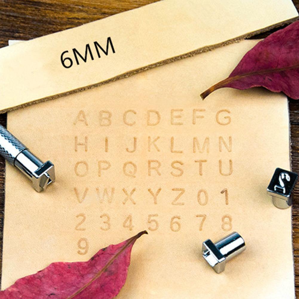 36pcs Steel Punch Alphabet Letter Number Stamper Set Leather Tool (6.5mm)