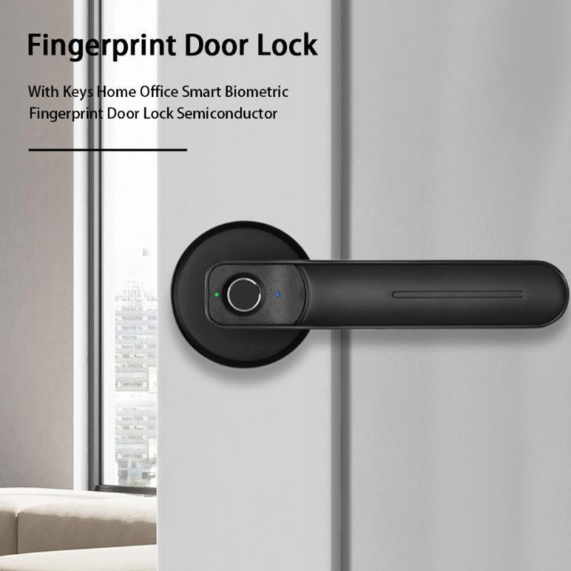 With Keys Home Office Smart Biometric Fingerprint Door Lock Semiconductor