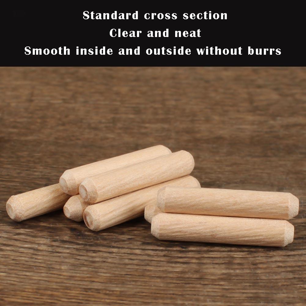 100pcs/box Woodworking Doweling Jig Kit Round Grooved Fluted Wooden Plugs