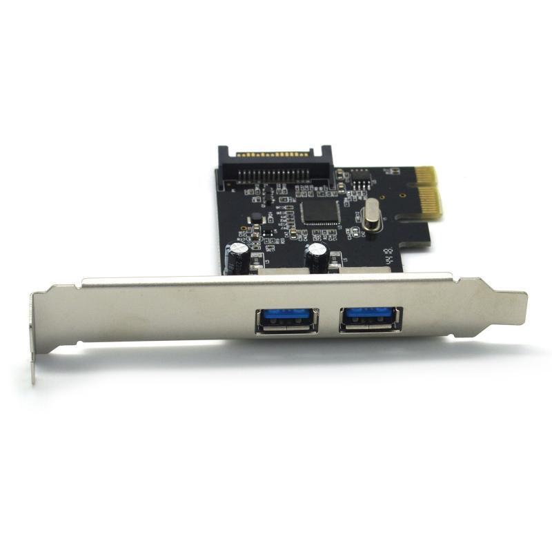 2Port 5Gbp USB3.1 PCI Express (PCIe) Expansion Card Self-Powered PCIe Converter