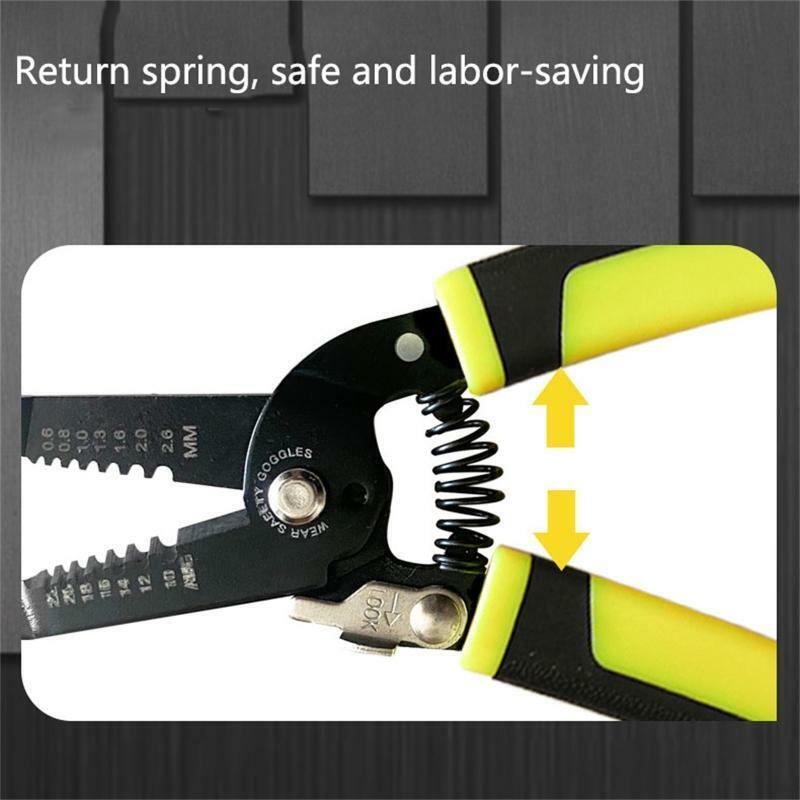 Professional Crimping Tool  9- inch Wire Stripper and Cutter for Wire/ Twist