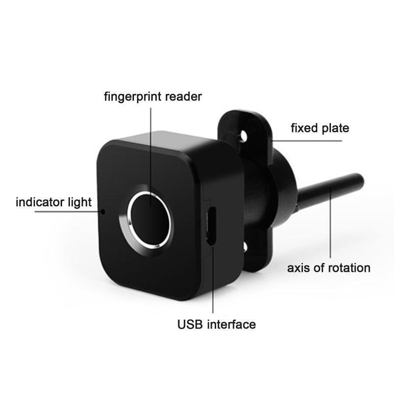 Fingerprint Drawer Lock Home Office Smart Biometric Cabinet Lock Energy Saving