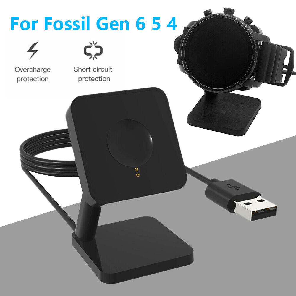 Smart Watch Charger Dock for Fossil Gen 6/5/4 Desktop Charging Stand Base