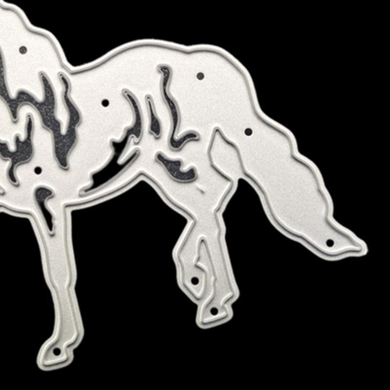 Animal Horse Metal Cutting Die Exquisite Scrapbooking Embossing Mould Template