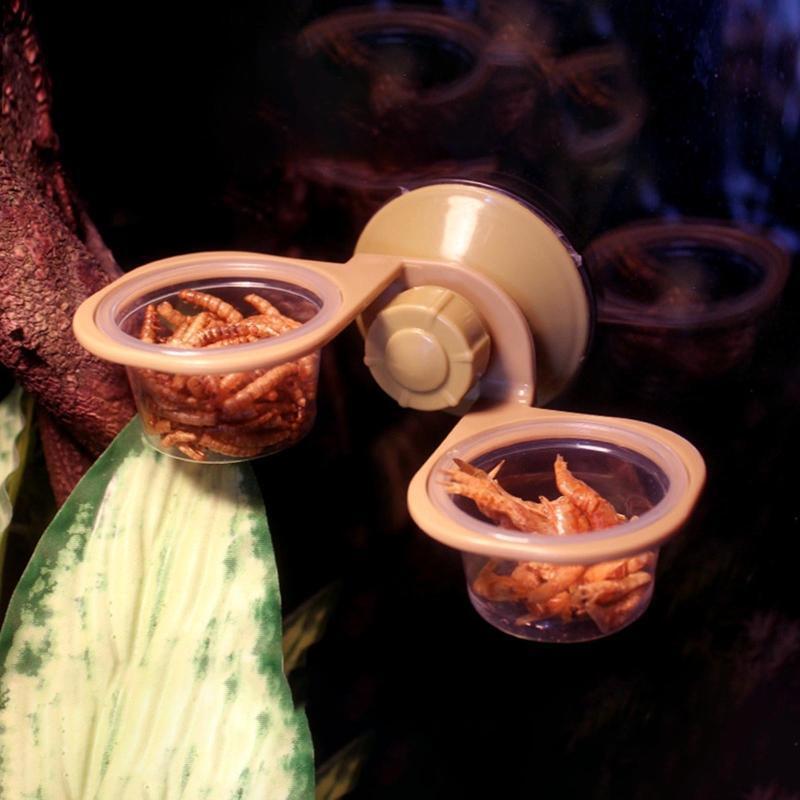 Food Water Dish Bowl Feeder Feeding For Reptile sLizard Turtle Amphibian Gecko