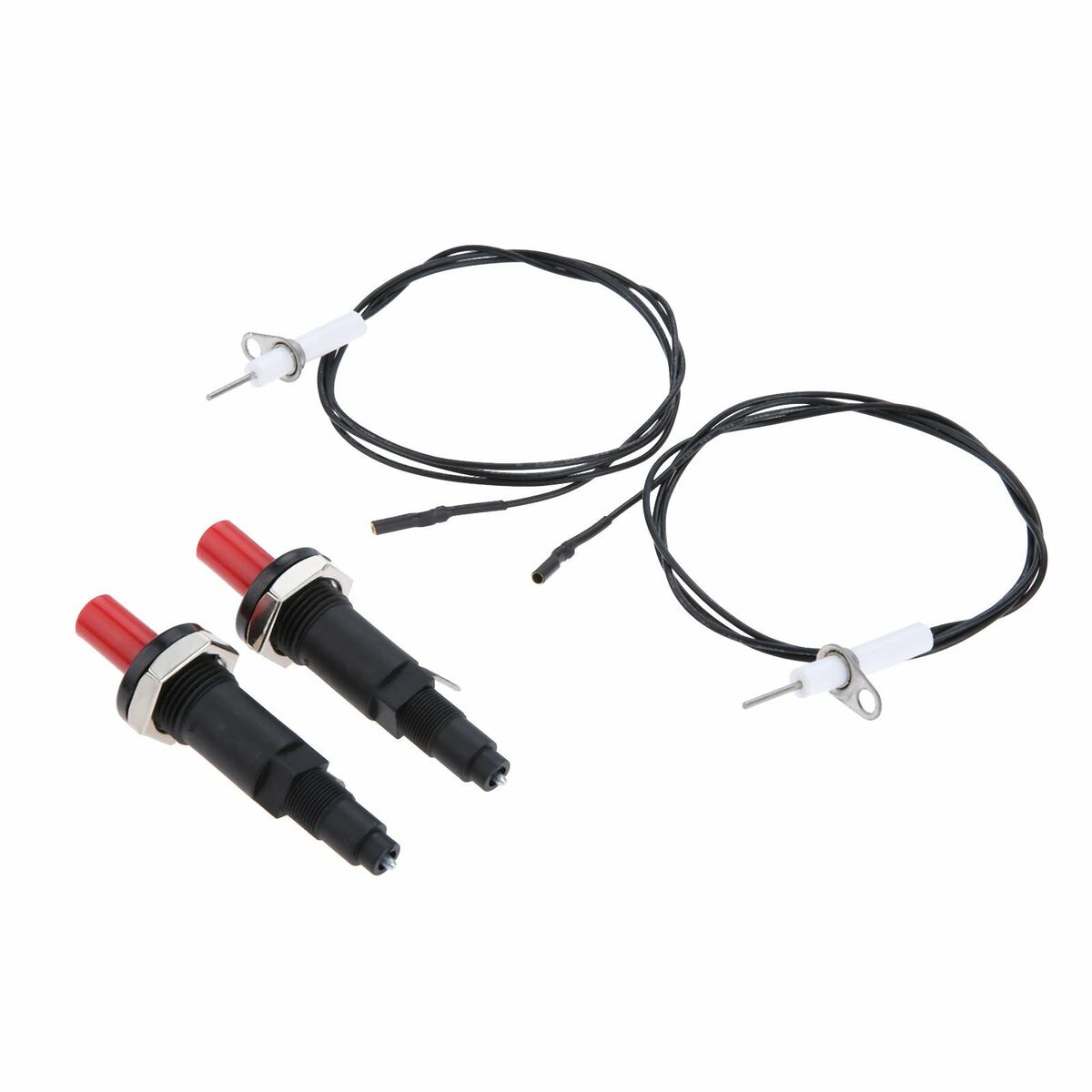 Piezo Spark Ignition Set 1m Wire 200? Resistance Gas Camping Stove Parts