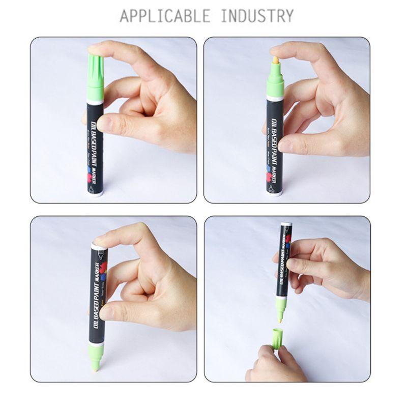 28 Colors Waterproof Metallic Oil Based Paint Marker Pen for Ceramic Rock Glass