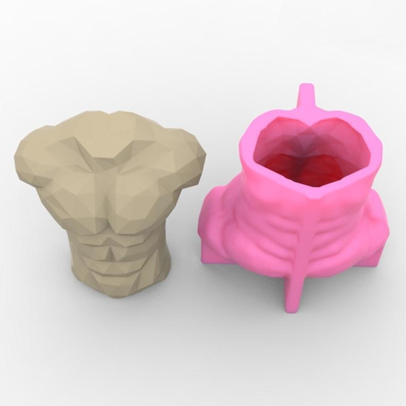 Men Sculpture Body Art Candle Molds Human Body Epoxy Mold DIY Crafts Making