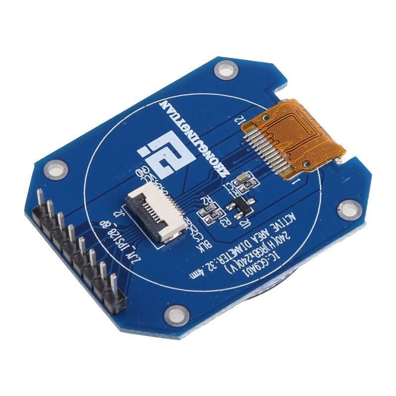 1.28'' LCD Display Module RGB IPS 240x240 GC9A01 Driver 4-Wire SPI Adapter Board