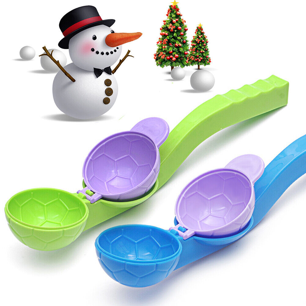 Football Shaped Snowball Maker Clip for Kids Winter Snowball Fight Random
