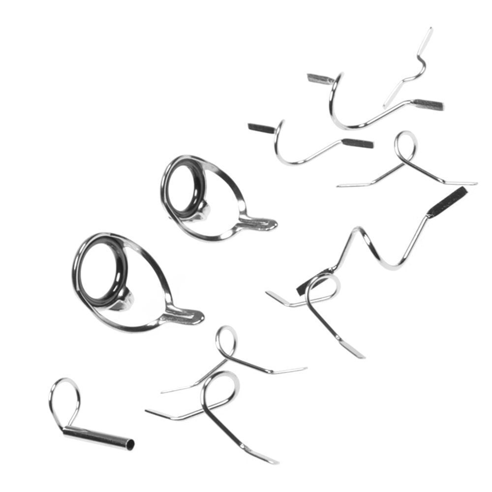 Steel Tackle Box Accessories Fishing Rod Guide Tip Repair Kit Eye Ceramic Ring