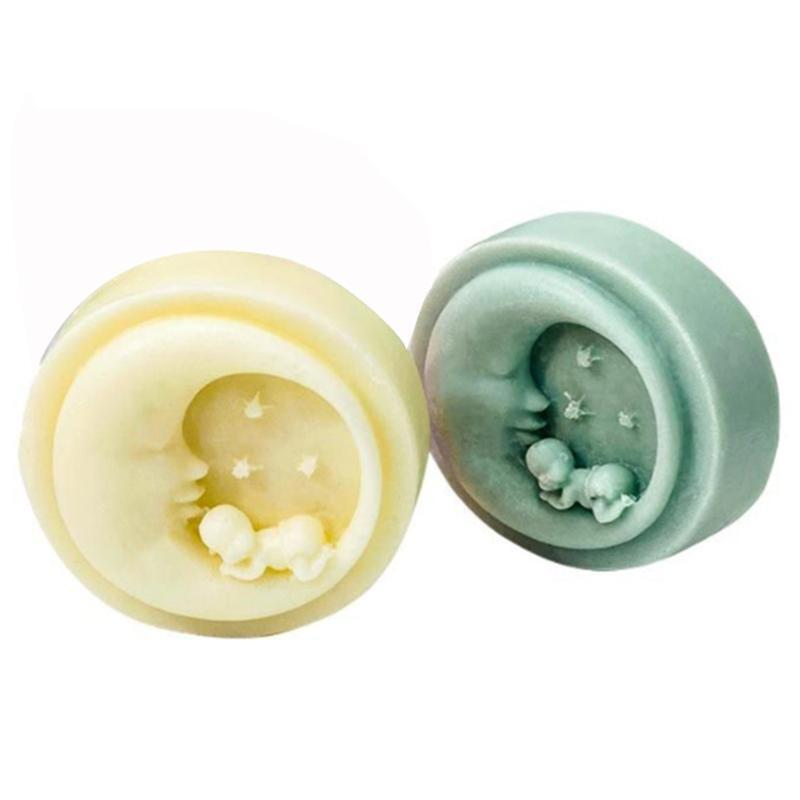 Moon-Baby Mold Baking Mold BPA free  for DIY Candle SoapPlaster Clay Crafts