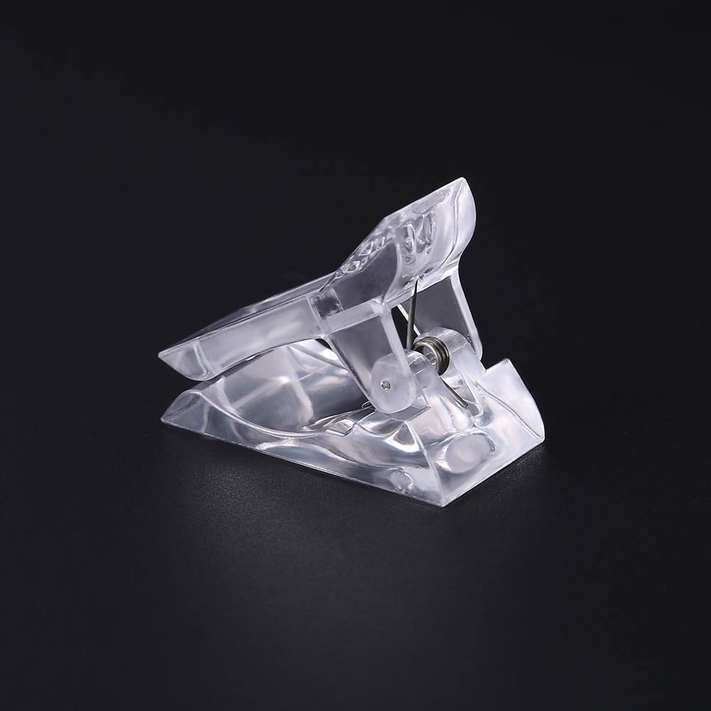 1pc Plastic Reusable Fixing Clamp UV Glue Fixed Clip Salon Manicure Tools