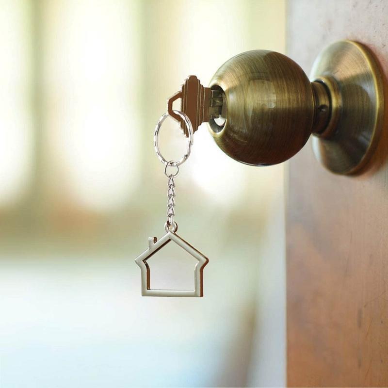 Metal Split Keychain Parts Key Chains with Open Jump Ring Make Your Own Key Ring