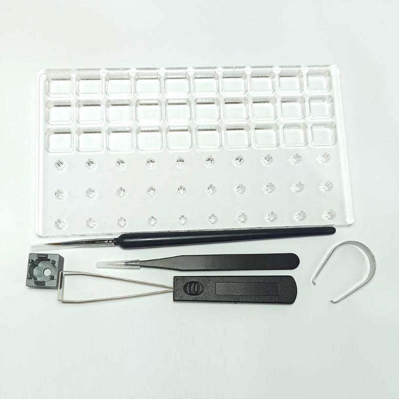 6pcs Switch Puller Lube Station Keycap Puller Remover Suit Cherry MX Switches
