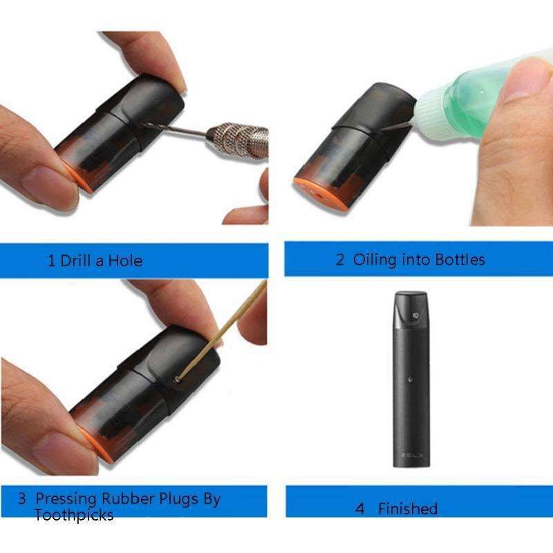 Steel Hand Drill With Empty Oiling Bottle & 20 Silicone Caps Pin Vise for Molds