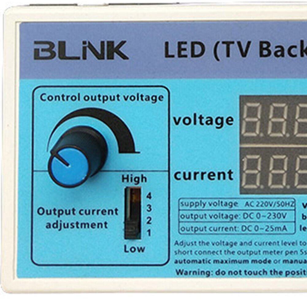 0-230V Output TV Backlight Tester LED Lamp Strip Beads Test Inspection Tool