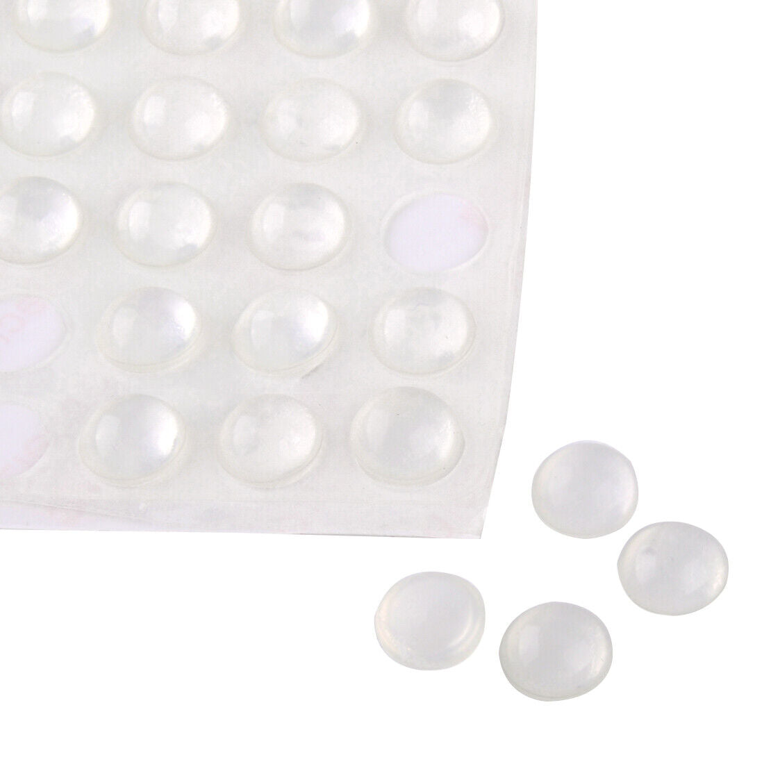 40x Self Adhesive Silicone Rubber Cabinet Door Pad Bumper Stop Damper Cushion Li