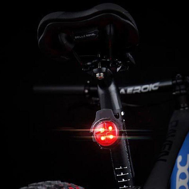 Smart Sensing Brake Light Rear Wireless USB Rechargeable Bicycle LED Flash Taill