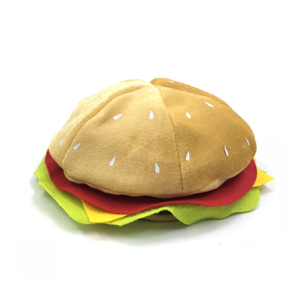Fabric Party Supplies Hamburger Hat Fast Food  Hat Food Hat Costume Accessory