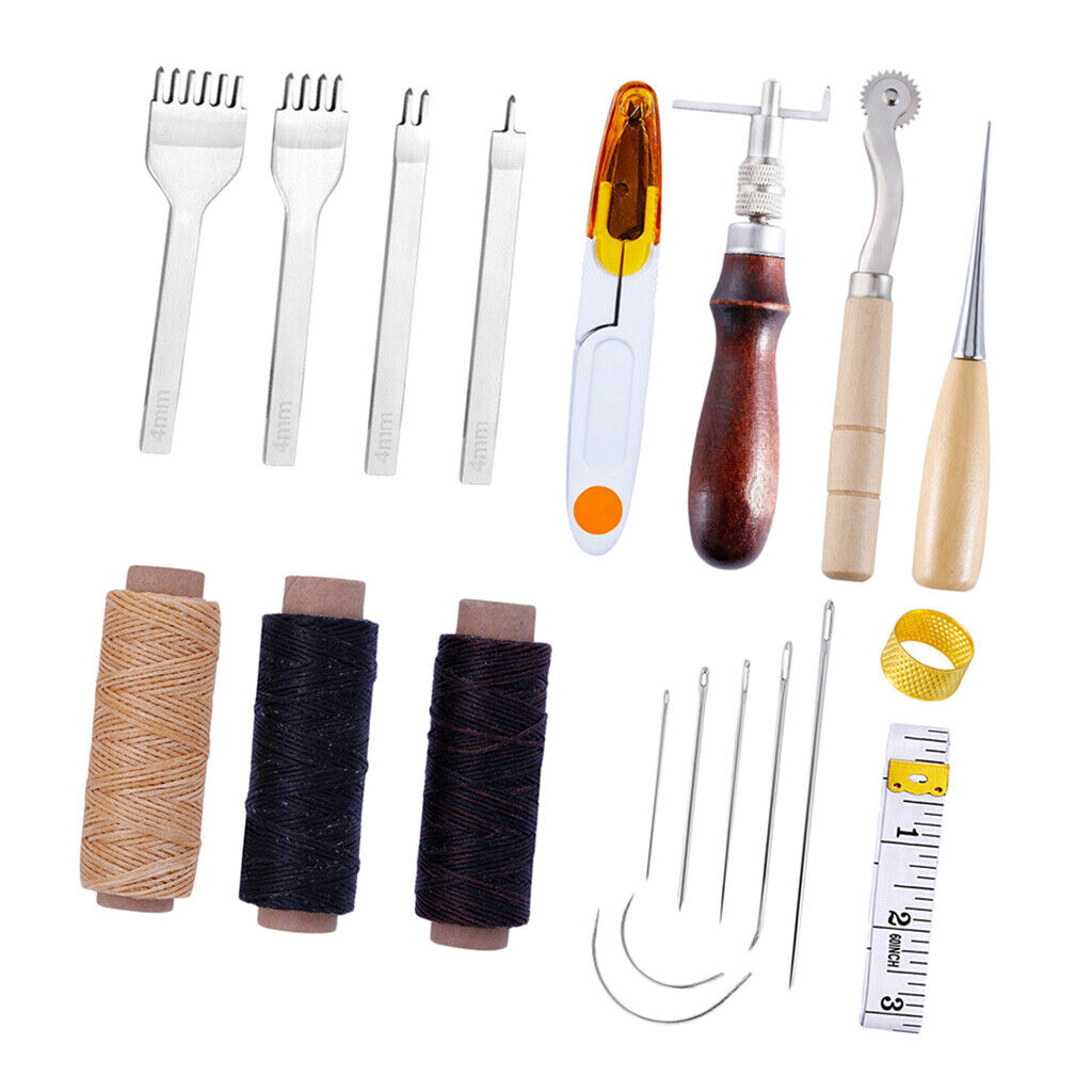 Leather Sewing Tool 20 Pcs  Working  Stitching Kit for Beginner
