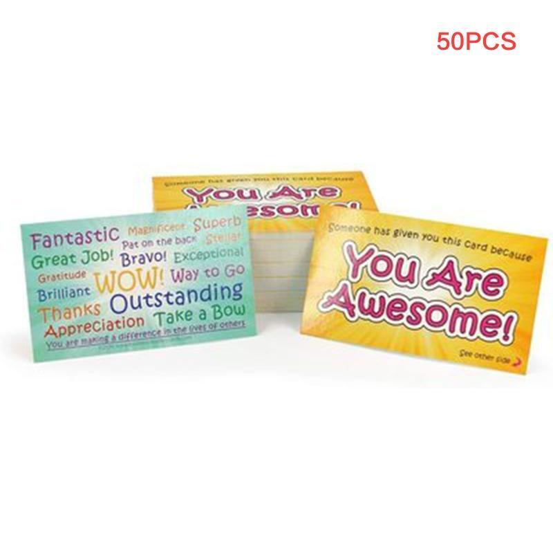 Encouragement Card 50pcs Behavior Incentive Awards Children Reward Card