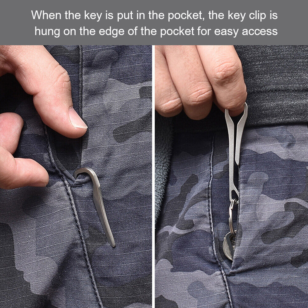 Portable Pocket Hanging Keychain Buckle for Backpack Outdoor Camping Tools