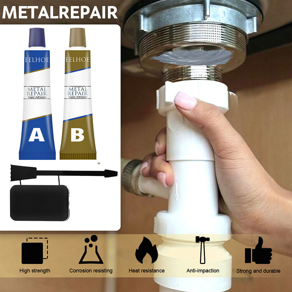 Metal Repairing Adhesive Glue Iron Steel Auto Radiator Welding Glue (50g)