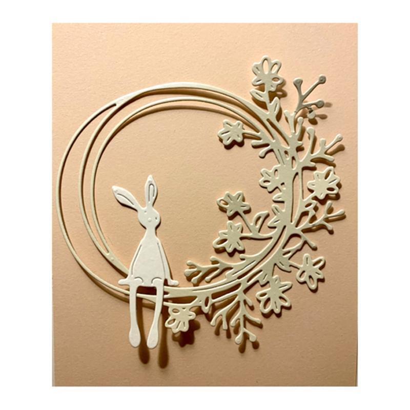 Metal Cutting Dies Garland Flower Frame Combination Embossing Puzzle Die Stencil