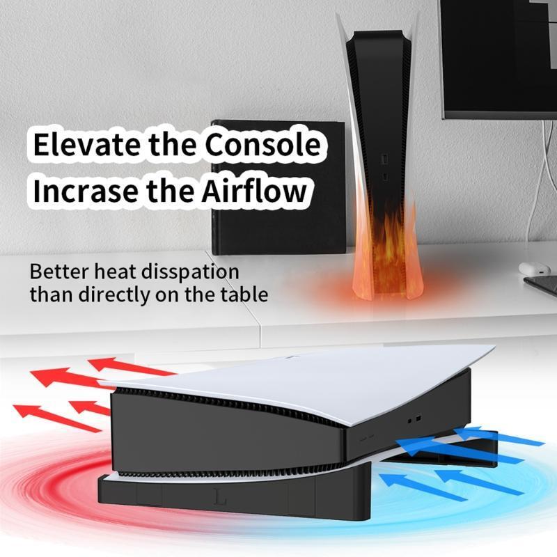 Horizontal Storage Rack for PS5 Host Rack Storage Holder Stand Lay the Stand