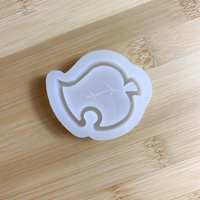 Diy Crystal Epoxy Mould Cute Leaf Quicksand Mould Pendant Silicone Ornament Mold