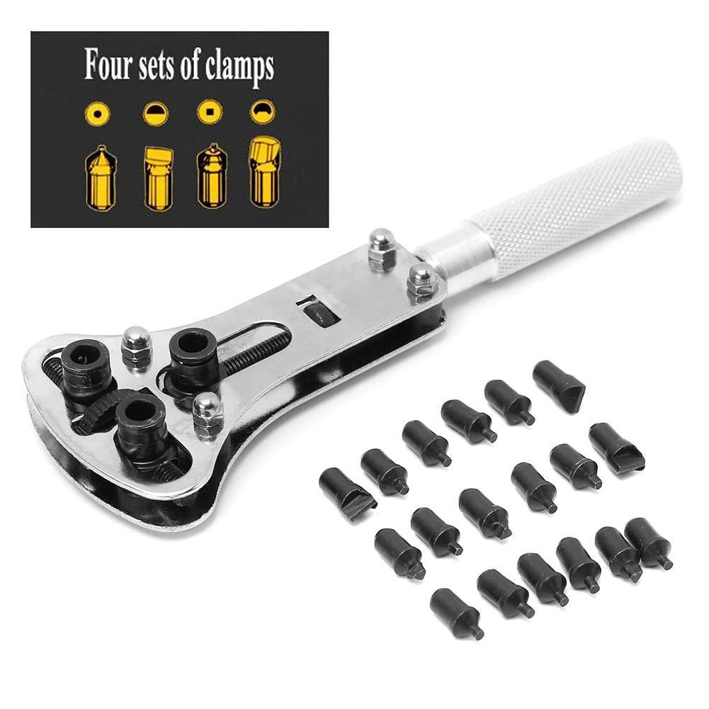 Watch Case Opener Adjustable Screw Back Remover Wrench Watch Repair Tool