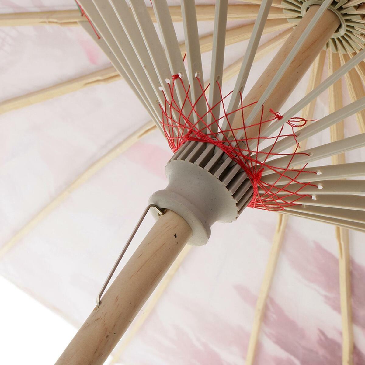 Set of 2 Oil Paper Umbrella Art Umbrella for Parties Decoration Other