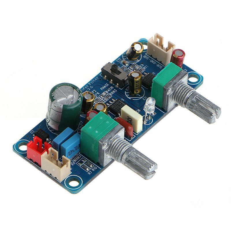 Single Power DC 9-32V Low Pass Filter Bass Subwoofer Pre-AMP Amplifier Board