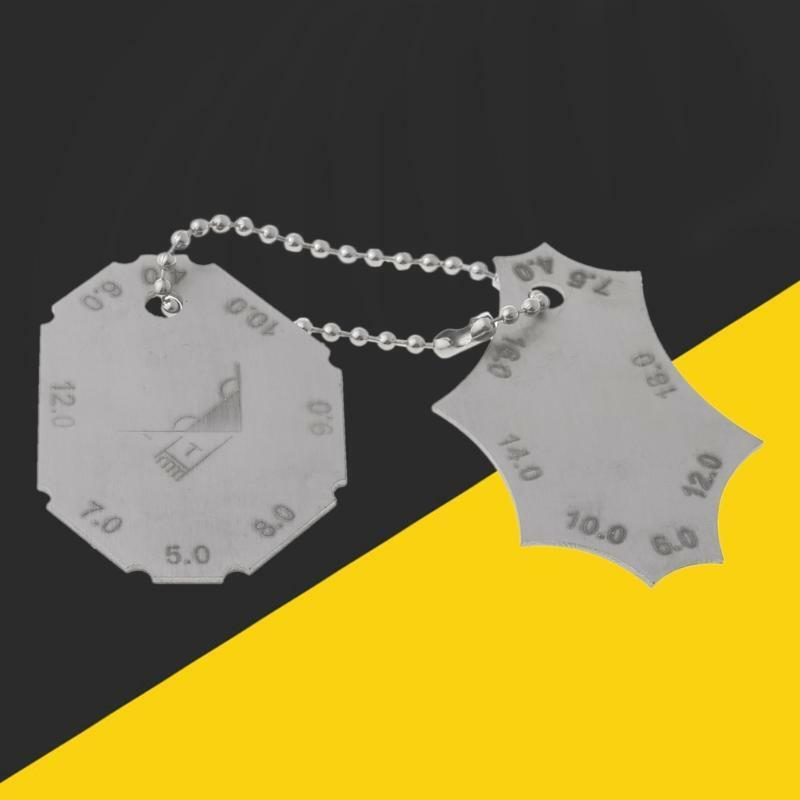 Pocket Fillet Weld Gauge Welding Gauge with Key Chain