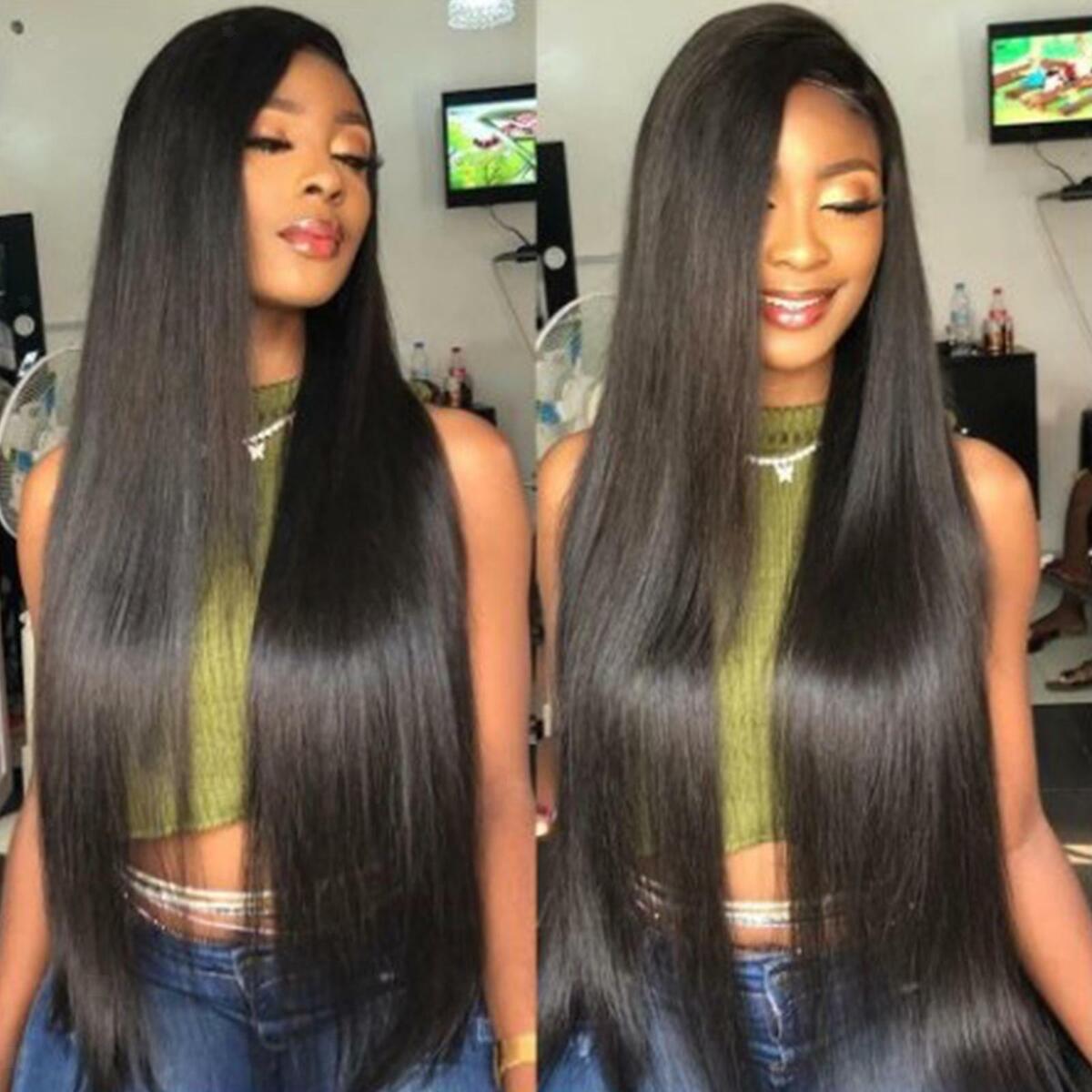 Lace Front Wigs  Lace Frontal Wigs Long Straight Heat Resistant Fiber